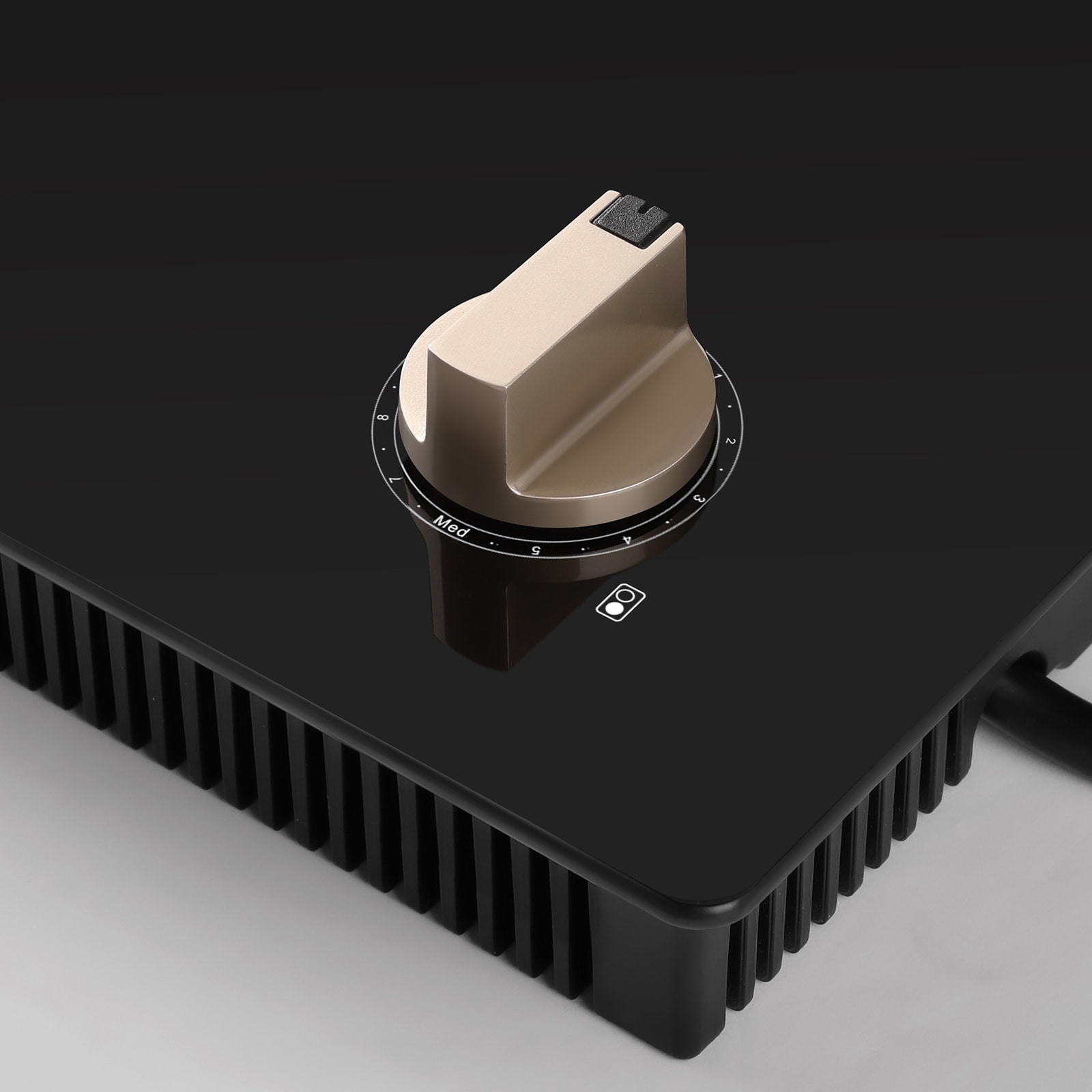1800W 2 Burner Induction Cooktop Electric Countertop Burner Knob Control_voghion.com